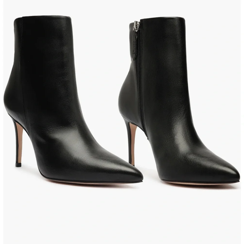 Schutz Mikki Pointed Toe Bootie - Black - Picture 5 of 10